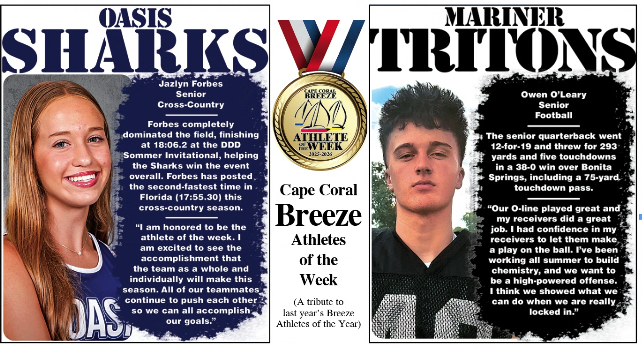 Athletes of the Week | Sept. 5 | Jazlyn Forbes & Owen O'Leary